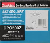 Makita DPO500Z DPO500Z Excentrische accu-polijstmachine 18 V 780 omw/min (max) 12.5 mm - thumbnail