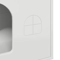 Kattenhuis Glanzend Wit 51 x 30 x 52 cm Bewerkt hout - thumbnail