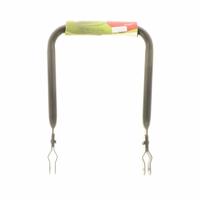 Rugsteun Rugleuning zwart met Tulips Red rugkussentje - thumbnail