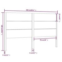 Hoofdbord 166x4x100 cm massief grenenhout - thumbnail