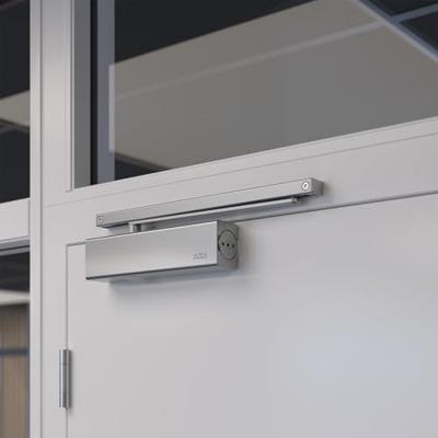 AXA AXA 7508 deurdranger met glijarm sluitkracht 1-3 - aluminiumgrijs AXA AXA 7508 deurdranger met glijarm sluitkracht 1-3 - aluminiumgrijs