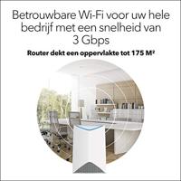 NETGEAR Orbi Pro SRR60 zakelijk draadloos mesh-systeem voor bedrijven (tri-band mesh-router van 3000 Mbps met een dekking tot 175 m², plug-and-play, AC3000, draadloos LAN access point, SRR60-100EUS) - thumbnail