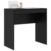 Bureau Zwart eiken 80 x 40 x 76 cm Bewerkt hout - thumbnail