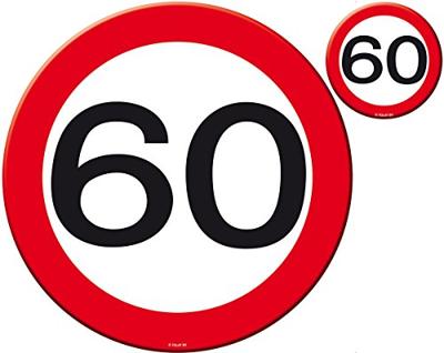Vlaggenlijn verkeersbord &apos;60&apos;