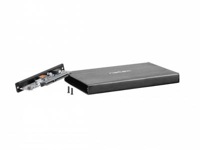 Natec RHINO GO USB 3.0-behuizing voor 2,5'' SATA HDD/SSD, zwart Aluminium - thumbnail