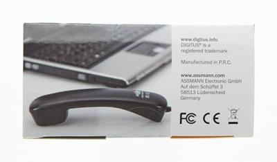 Digitus DA-70772 Draadgebonden telefoonhoorn Zwart - thumbnail