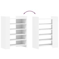 VidaXL Schoenenkast 74,5x37,5x100 cm bewerkt hout wit - thumbnail