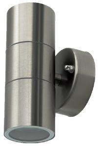 V-Tac Wandlamp RVS | 2xGU10 | IP44 | 16,3 cm hoog - 5086005