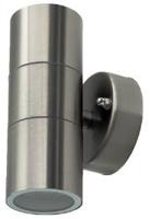 V-Tac Wandlamp RVS | 2xGU10 | IP44 | 16,3 cm hoog - 5086005 - thumbnail