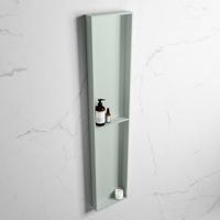 MONDIAZ EASY Nis 89,5x29,5cm in solid surface kleur Greey | Greey. 2 vakken geschikt voor in- of opbouw - thumbnail