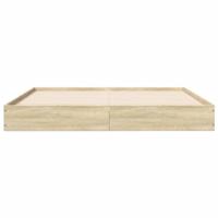 Bedframe zonder matras hout sonoma eikenkleurig 140x200 cm - thumbnail