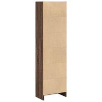 Boekenkast 40x24x143 cm bewerkt hout bruin eikenkleurig - thumbnail
