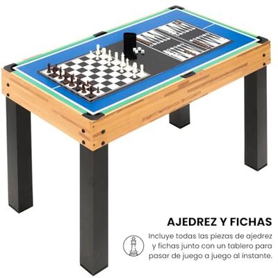 Multi-spel tafel 12 in 1 124 x 61 x 81 cm