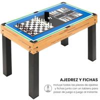 Multi-spel tafel 12 in 1 124 x 61 x 81 cm - thumbnail