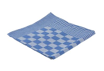 Theedoek blok marine ca 65x65cm blauw