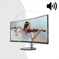 MSI Pro MP341CQ Monitor Zwart - thumbnail