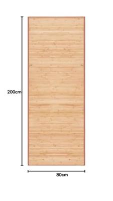 VidaXL Tapijt 80x200 cm bamboe bruin