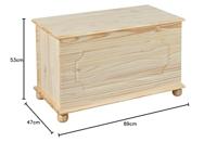 Inter Link Massief houten kist Emel (Naturel) - thumbnail