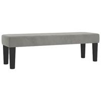 Boxspring met matras fluweel lichtgrijs 140x190 cm - thumbnail