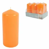 Gala stompkaarsen oranje 5,8 x 12,5 cm 6 stuks | 4 stuks - thumbnail