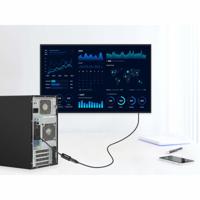 Manhattan 153713 DisplayPort Adapter [1x HDMI-bus - 1x DisplayPort stekker] Zwart 15 cm - thumbnail