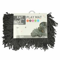 Eat Slow Live Longer Play Mat Grijs - thumbnail