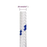 VidaXL Boottouw 20 mm 100 m polypropyleen wit - thumbnail