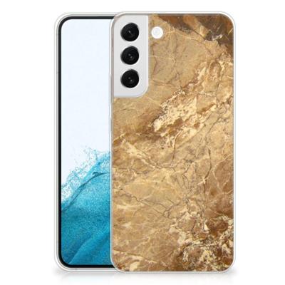Samsung Galaxy S22 Plus | TPU | Siliconen hoesje | Marmer Creme Samsung Galaxy S22 Plus | TPU | Siliconen hoesje | Marmer Creme