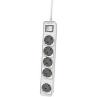 Stopcontactenstrip 5 Tomas met Interruptor Philips CHP2154W/10 - thumbnail