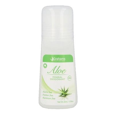 Grahams Deodorant mineral aloe 65 Milliliter
