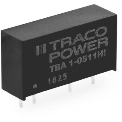TracoPower TBA 1-0513HI DC/DC-converter, print 66 mA 1 W Aantal uitgangen: 1 x Inhoud 1 stuk(s)