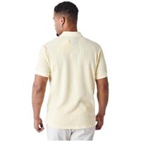Project X Paris Preppy Texturé Polo Heren Geel - Maat S - Kleur: Geel | Soccerfanshop - thumbnail