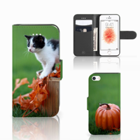 Apple iPhone 5 | 5s | SE | Telefoonhoesje | Met pasjeshouder | Kitten - thumbnail