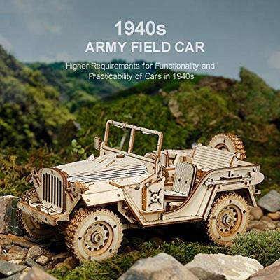 Robotime ROKR 3D houten legerjeep