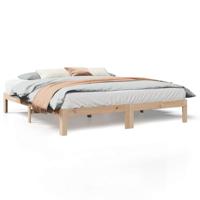 Bedframe zonder matras massief grenenhout 160x200 cm - thumbnail