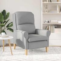 Fauteuil Lichtgrijs 76 x 94 x 102 cm Stof - thumbnail