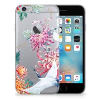 Apple iPhone 6 Plus | 6s Plus | TPU Hoesje | Bird Flowers - thumbnail