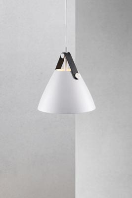 op=op Hanglamp wit leer &apos;Strap 16&apos; GU10 Design For The People 16 cm