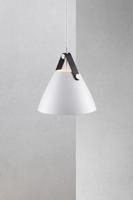 op=op Hanglamp wit leer &apos;Strap 16&apos; GU10 Design For The People 16 cm - thumbnail
