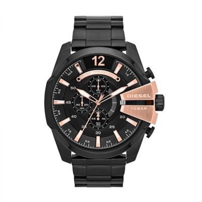 DIESEL Mega Chief XL 52mm Zwart Staal Chronograph | DZ4309 DIESEL Mega Chief XL 52mm Zwart Staal Chronograph | DZ4309