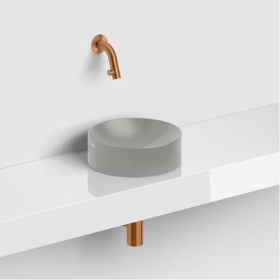 Clou Vale fontein 22cm Keramiek rond zonder kranenbank mat grijs CL/03.32164 Clou Vale fontein 22cm Keramiek rond zonder kranenbank mat grijs CL/03.32164