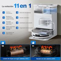 Schoonmaakrobot met basisstation Ecovacs Deebot X8 Omni (wit) - thumbnail