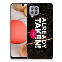 Samsung Galaxy A42 | Siliconen hoesje | met naam Already Taken Black - thumbnail