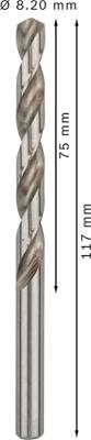 Bosch Accessoires Metaalboren HSS-G, Standard 8,2 x 75 x 117 mm 5st - 2608585509 Bosch Accessoires Metaalboren HSS-G, Standard 8,2 x 75 x 117 mm 5st - 2608585509