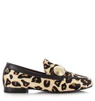 Babouche - Lulu panterprint loafers Leer Dames - thumbnail