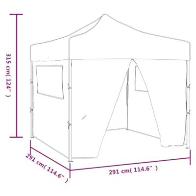 Vouwtent met 4 zijwanden 3x3 m blauw Vouwtent met 4 zijwanden 3x3 m blauw