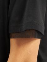 Urban Classics / t-shirt Boxy Lace in zwart - thumbnail