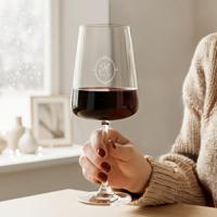 Rode wijnglazen graveren - Luxe glas - 1 stuk - thumbnail