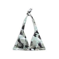 ESPRIT Women Beach halter bikinitop met all over print groen/zwart - thumbnail