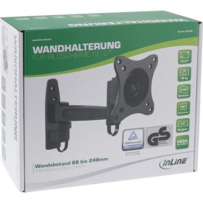 InLine 23106D tv-bevestiging 68,6 cm (27 ) Zwart